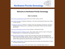 Tablet Screenshot of northwestfloridagenealogy.com